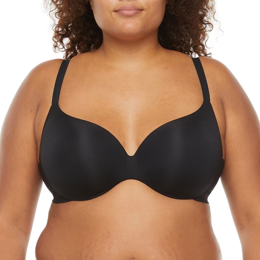 MSRP $40 Ambrielle 34C Black Plunge T-Shirt Bra